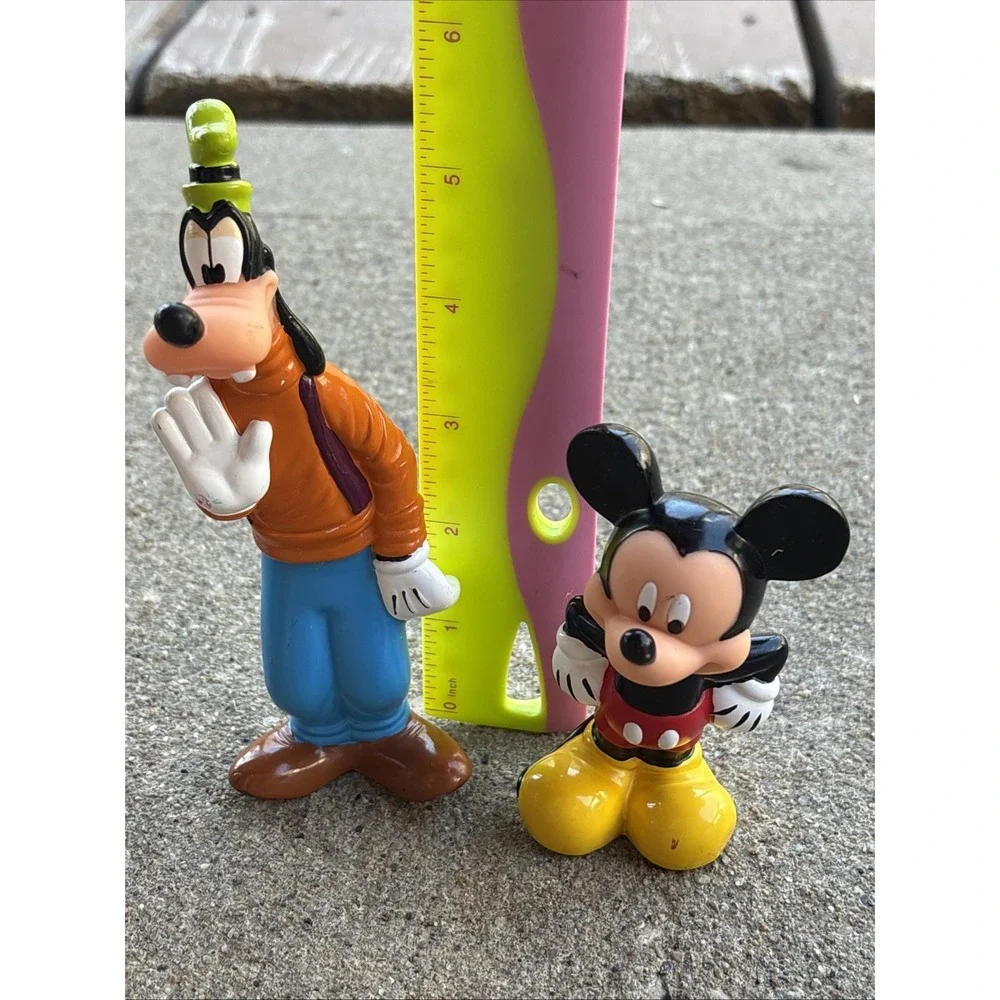 Disney Mickey Mouse Minnie Donald‎ Goofy Pluto PVC Figures Cake Toppers Lot Of 4